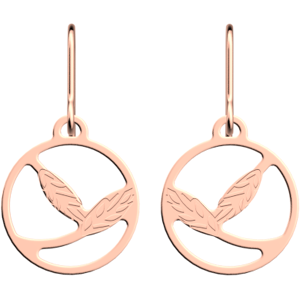 Les Georgettes Boucles d'oreilles Épis de Ble Doree rose dormeuses_16_mm female