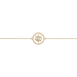 Les Georgettes Bracelet chaîne Œil Doree 190 / bracelet_rond_16_mm female - Publicité