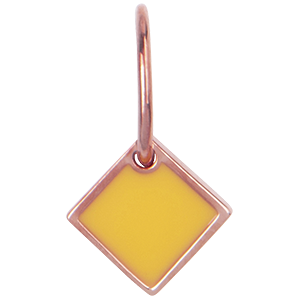 Les Georgettes Pendentif Pixel Doree rose female