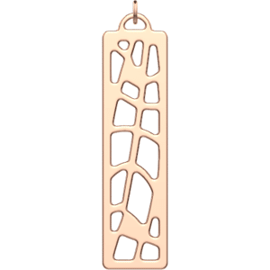 Les Georgettes Pendentif Fougeres Doree rose rectangle_40_mm female