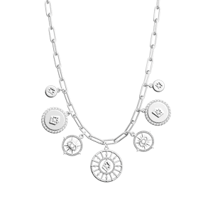 Les Georgettes Collier Astrale Pampille Argentee 050 / rond_16_mm female