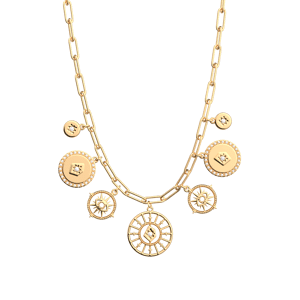 Les Georgettes Collier Astrale Pampille Doree 050 / rond_16_mm female