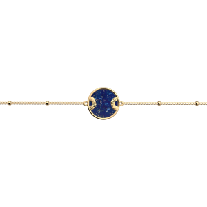 Les Georgettes Bracelet chaîne Nomade, Lapis Lazuli Doree 190 / m female - Publicité