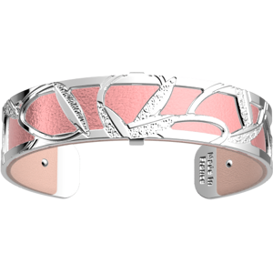 Les Georgettes Manchette Rose des Sables, cuir reversible Rose Metal / Jasmin Argentee/Jasmin/RoseMetal 14_mm / 000 / 14_mm unisex