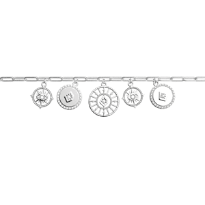 Les Georgettes Bracelet chaîne Astrale Pampille Argentee 190 / bracelet_rond_16_mm female - Publicité