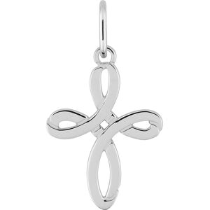 Orféva Pendentif Croix Ruban Argent