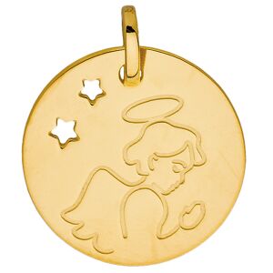 Orféva Médaille ange garçon à l'étoile (Or Jaune 9K)