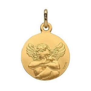 Médaille Ange endormi (Or Jaune)