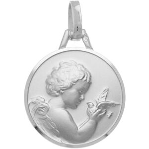 Orféva Médaille Ange et Colombe Argent