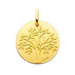 Augis Medaille arbre de vie et l'oiseau (Or Jaune)