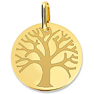 Orfeva Medaille Arbre de Vie polie et mate en or jaune 9 carats