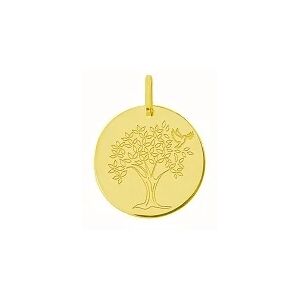 Orféva Médaille arbre de vie et colombe en Or Jaune
