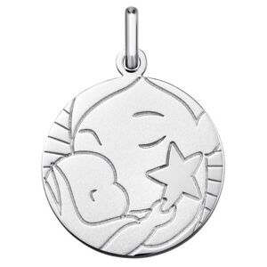 Orféva Médaille Vierge et l'Enfant à l'étoile 15mm (Argent)