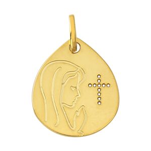 Orféva Médaille Vierge Croix Ajourée (Or Jaune 9K)