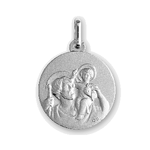 Orféva Ma Médaille Saint Christophe Or Blanc 9K