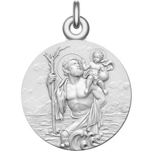 Manufacture Mayaud Médaille Saint-Christophe et Jésus Argent
