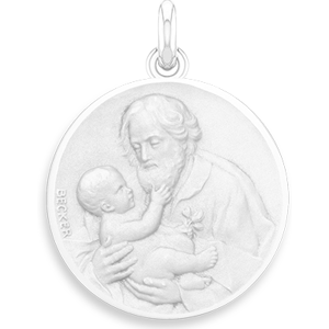 Becker Médaille Saint Joseph en Argent - Publicité