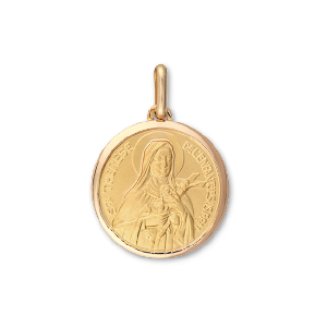 Orféva Médaille Ste-Thérèse de Lisieux  en Or Jaune 9K