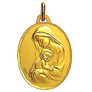 Augis Médaille Augis Vierge maternité ciselée