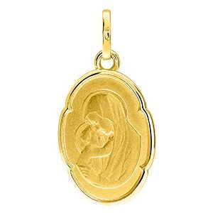 Orféva Médaille Vierge à l' Enfant Ovale (Or Jaune 9K)