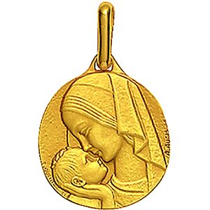 Augis Médaille Augis Vierge à l'enfant