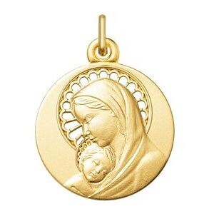 Orfeva Medaille Vierge Marie et l'Enfant aureole ajouree Or Jaune