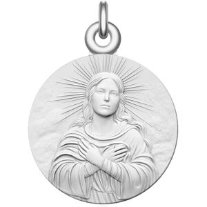 Manufacture Mayaud Medaille bapteme Vierge Divine Argent