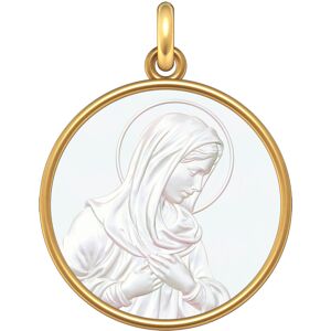 Manufacture Mayaud Medaille la Vierge Marie en Or & Nacre