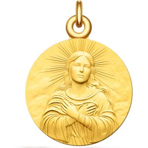 Manufacture Mayaud Medaille bapteme Vierge Divine Vermeil