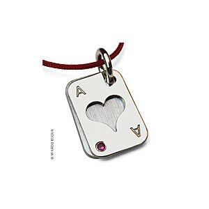 Mikado Pendentif Mikado Poker Coeur