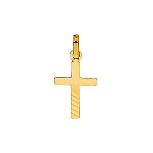 Orféva Pendentif Croix Diamantée striée