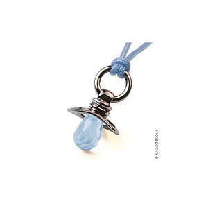 Pendentif Mikado tetine Dummy topaze bleue