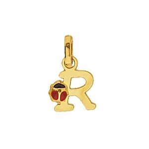 Orféva Pendentif Lettre R Coccinelle