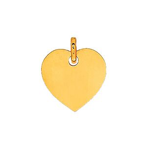 Orféva Pendentif Plaque coeur (Or Jaune 9k)