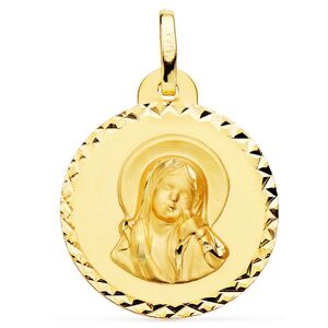 Orfeva Medaille Vierge Marie et l'oiseau ciselee or jaune