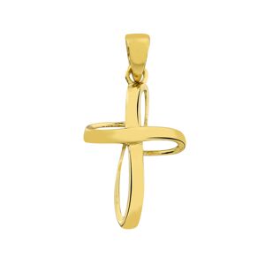 Orféva Pendentif Croix ruban d'or (Or jaune)