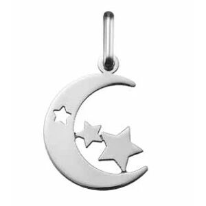 Orféva Pendentif Lune étoilée (Argent)