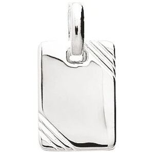 Orféva Pendentif plaque rectangulaire argent