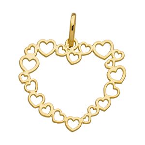 Orféva Pendentif Ribambelle de Coeur Or Jaune 9K