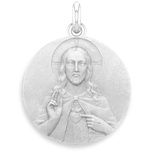 Médaille Becker Christ Sacré Coeur - Publicité
