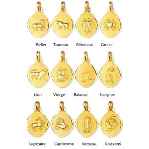 Orfeva Medaille Zodiaques losange Or Jaune 9K