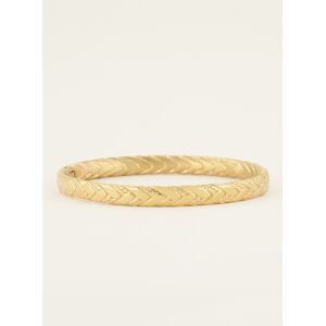 Bracelet jonc tressé minimaliste My Jewellery Argenté/Doré One size female - Publicité