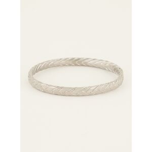 Bracelet jonc tressé minimaliste My Jewellery Argenté/Doré One size female - Publicité