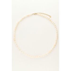 Collier de perles Equal My Jewellery Blanc/Doré One size femme - Publicité