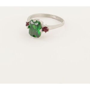 Bague tendance vintageà cristal vert My Jewellery Argenté/Doré 18 femme