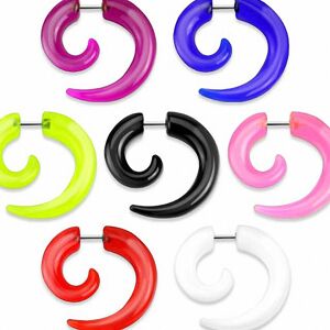 Piercing Street Faux piercing ecarteur spirale - Multicolore