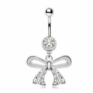 Piercing Street Piercing nombril noeud perles - Argente