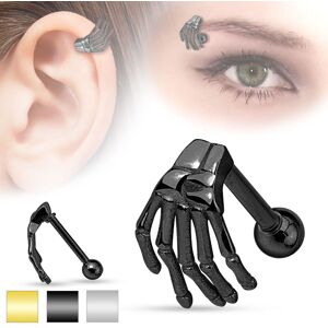 Piercing Street Piercing arcade cartilage main de squelette -