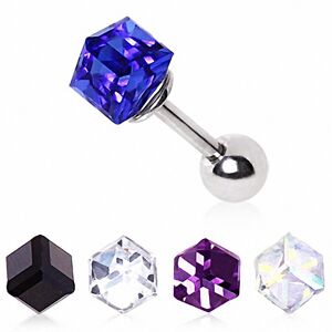 Piercing Street Piercing oreille cartilage cube prisme -