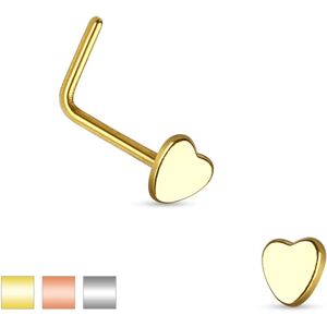 Piercing Street Piercing nez tige en L coeur -